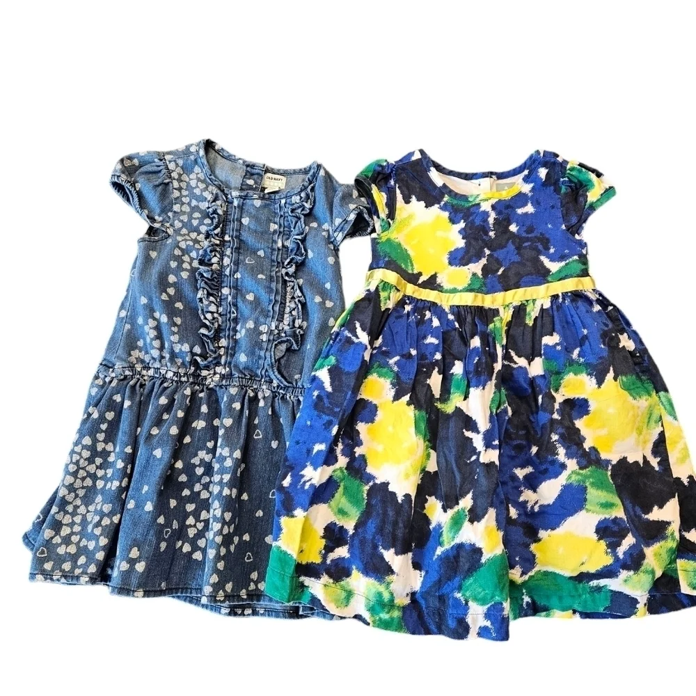 Baby Gap Old Navy Little Girls Dress Bundle Lot of 2